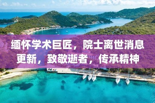 缅怀学术巨匠，院士离世消息更新，致敬逝者，传承精神