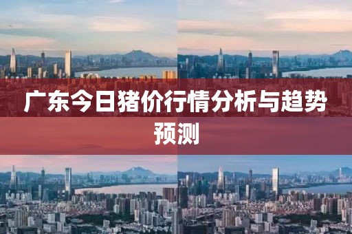 广东今日猪价行情分析与趋势预测