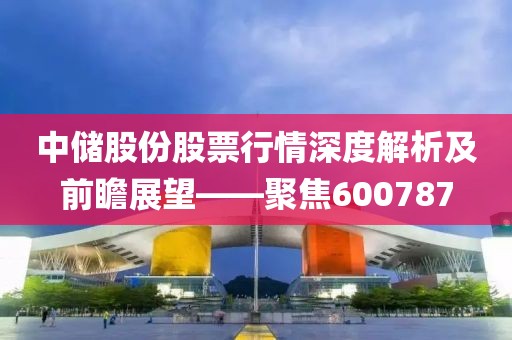中储股份股票行情深度解析及前瞻展望——聚焦600787