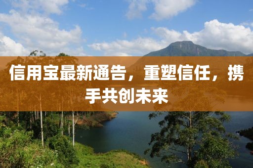 信用宝最新通告，重塑信任，携手共创未来