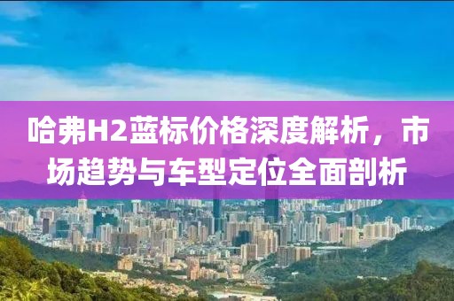 哈弗H2蓝标价格深度解析，市场趋势与车型定位全面剖析