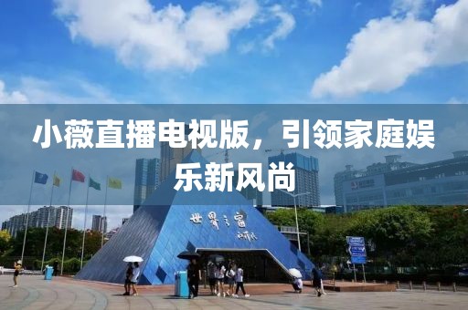 小薇直播电视版，引领家庭娱乐新风尚