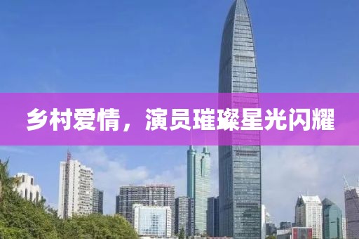 乡村爱情，演员璀璨星光闪耀