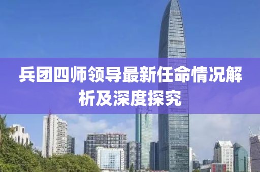兵团四师领导最新任命情况解析及深度探究