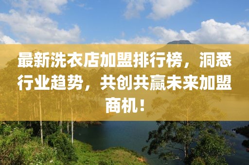最新洗衣店加盟排行榜，洞悉行业趋势，共创共赢未来加盟商机！