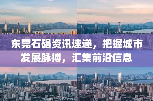 东莞石碣资讯速递，把握城市发展脉搏，汇集前沿信息