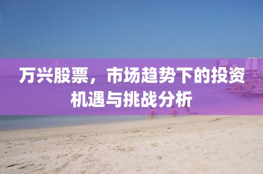 万兴股票，市场趋势下的投资机遇与挑战分析
