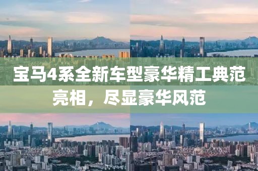 宝马4系全新车型豪华精工典范亮相，尽显豪华风范