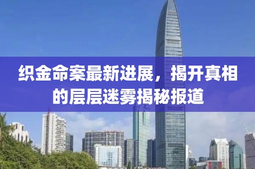 织金命案最新进展，揭开真相的层层迷雾揭秘报道