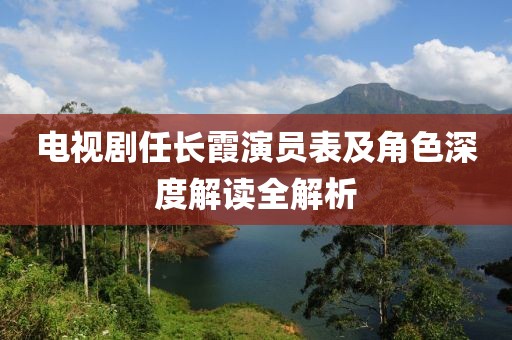 电视剧任长霞演员表及角色深度解读全解析