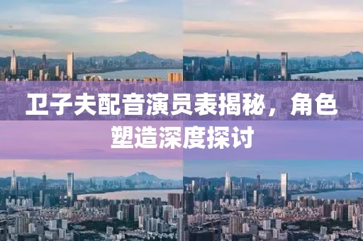 卫子夫配音演员表揭秘，角色塑造深度探讨