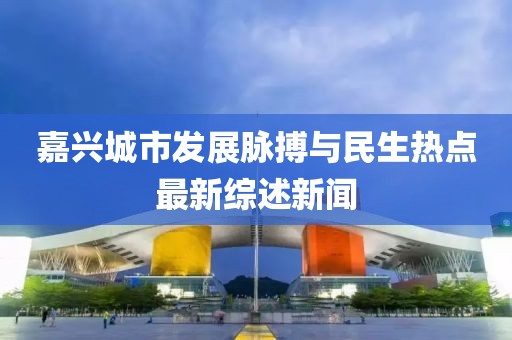 嘉兴城市发展脉搏与民生热点最新综述新闻