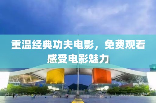 重温经典功夫电影，免费观看感受电影魅力