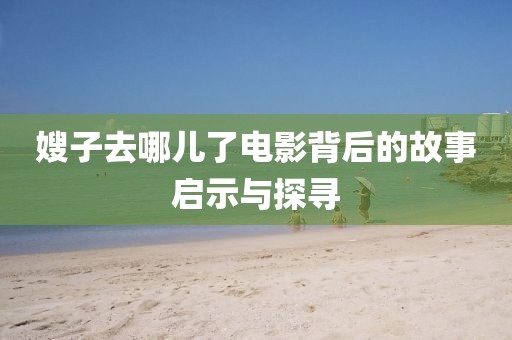 嫂子去哪儿了电影背后的故事启示与探寻
