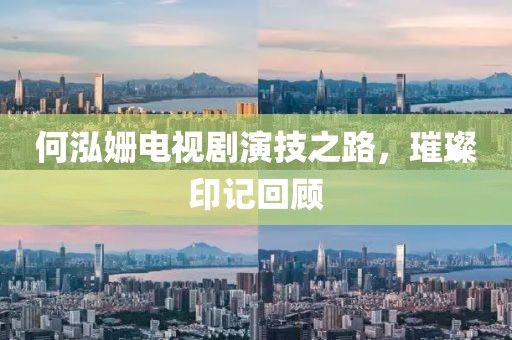 何泓姗电视剧演技之路，璀璨印记回顾